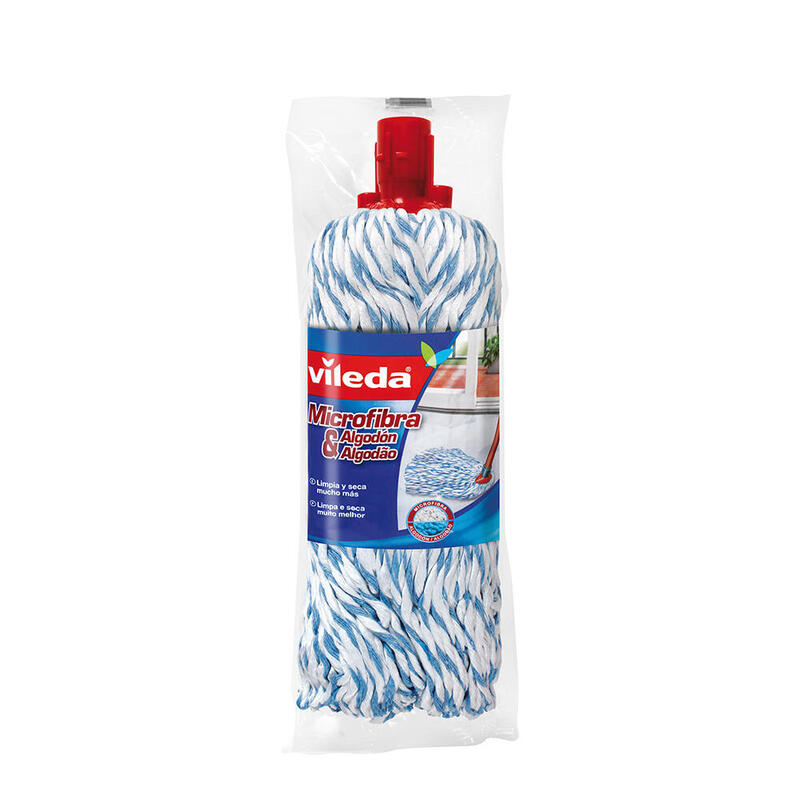 Pack De 2 Unidades - Fregona De Microfibra De Algodon 139057 Vileda