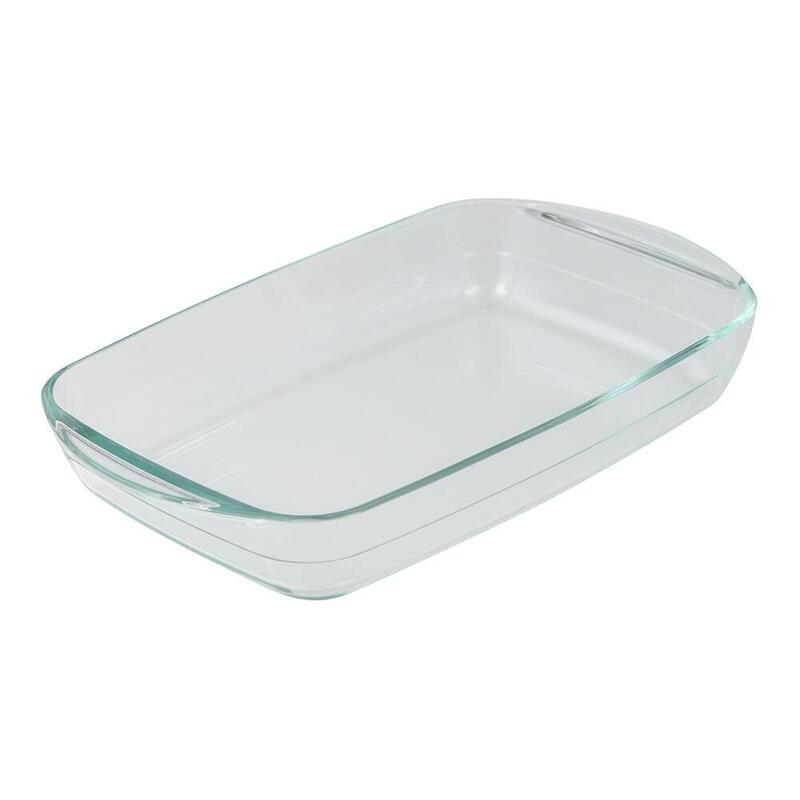 Pack De 2 Unidades - Fuente Rectangular De Vidrio De Borosilicato, Para Horno, Experto, 2 L, 32,5 X 20,2 X 5,2 Cm