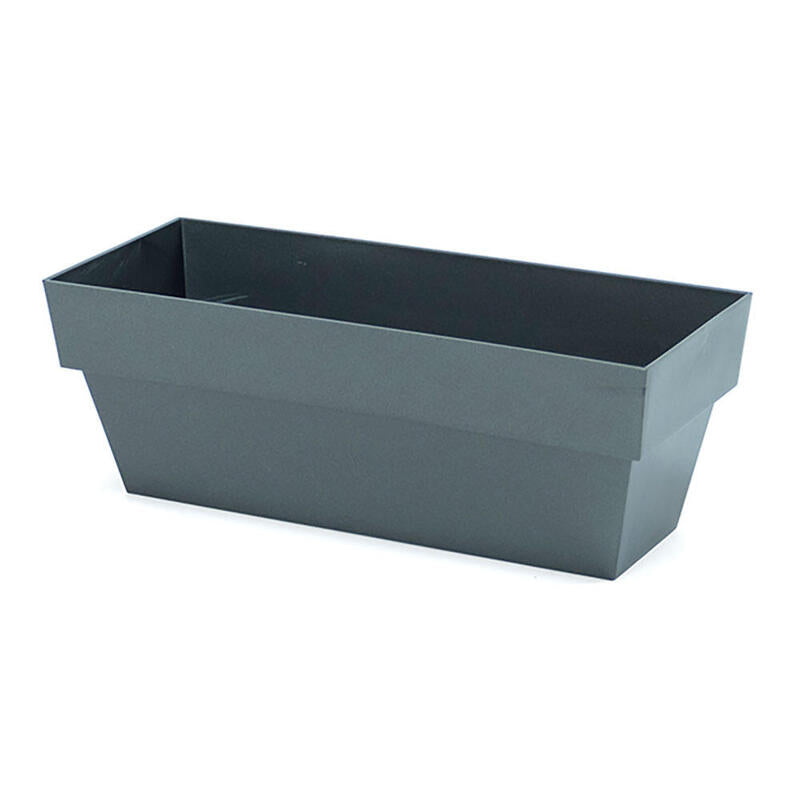 Pack De 2 Unidades - Jardinera Limited 12x30cm Antracita Plastiken