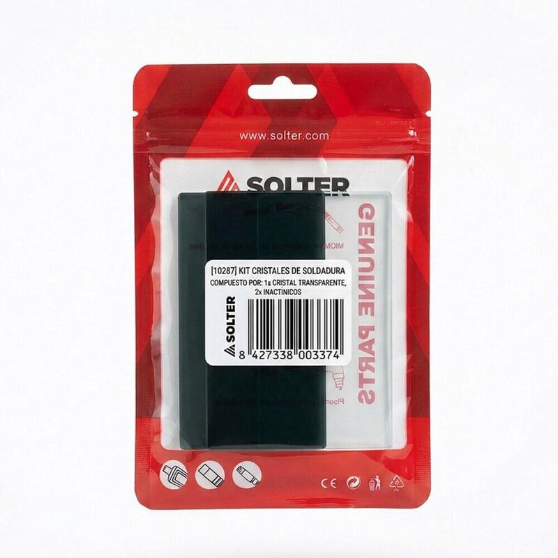 Pack De 2 Unidades - Kit Cristales Soldadura: Inactínicos Din-11 2 Uds + Cristal Transparente