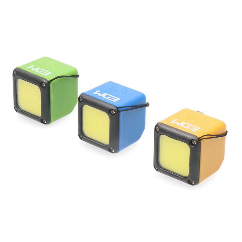 Pack De 2 Unidades - Linterna Con Led Cob 300lm Recargable Con Usb + Iman. Funcion Power Bank. Edm Colores Surtidos