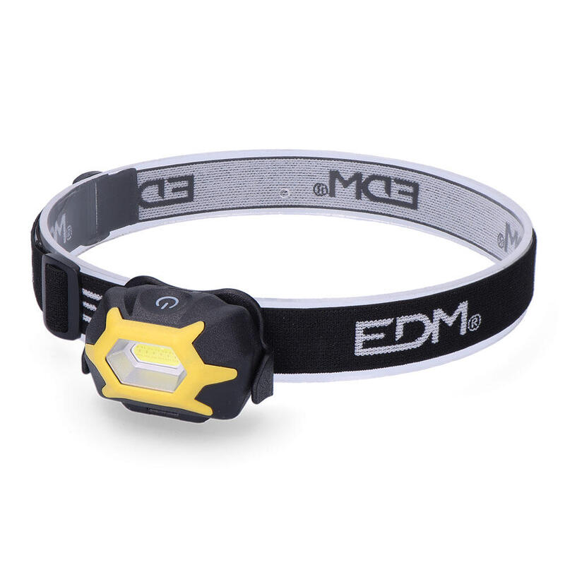 Pack De 2 Unidades - Linterna Frontal. 1 Led 1w 120lm 3xaaa (Pilas Incluidas). Edm