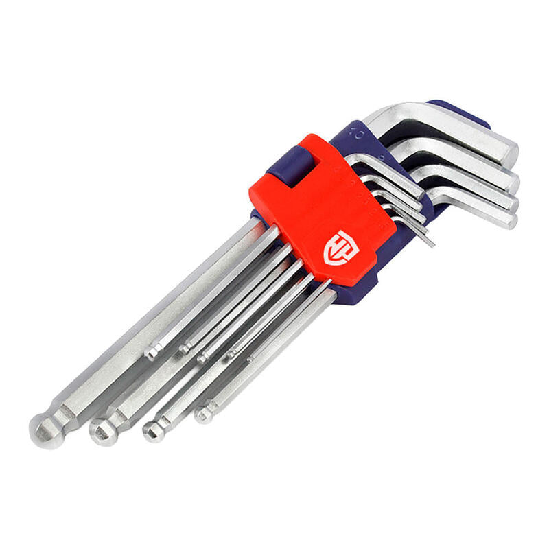 Pack De 2 Unidades - Llaves Allen Cr-V Con Punta Esférica, Juego 9 Piezas, (Métrico)