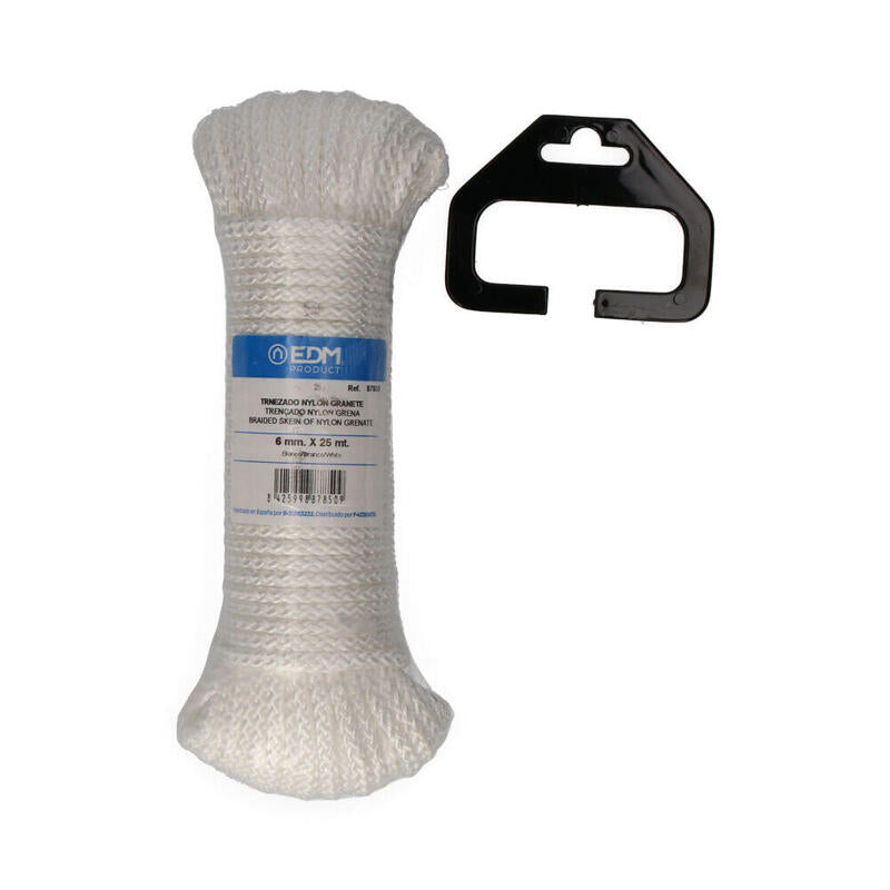 Pack De 2 Unidades - Madeja Trenzado Nylon 25m Blanco Granate Edm