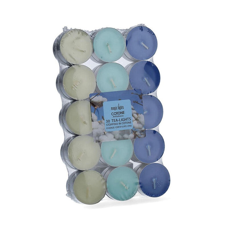 Pack De 2 Unidades - Pack 30 Unid. Velas Con Aroma Algodon 3,7cm Magic Lights