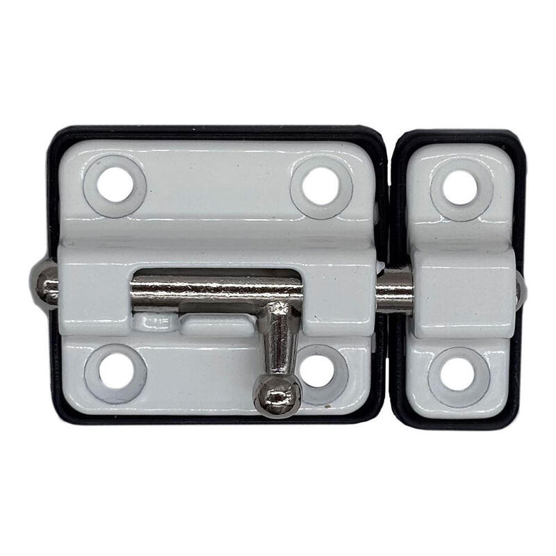 Pack De 2 Unidades - Pasador Cerrojo Base Plástica 35 Mm Blanco