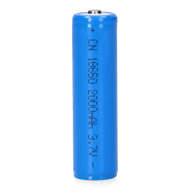 Pack De 2 Unidades - Pila Recargable 3,7 Voltios 2000mah Ø1´85x6´95cm Mod 18650 Litio