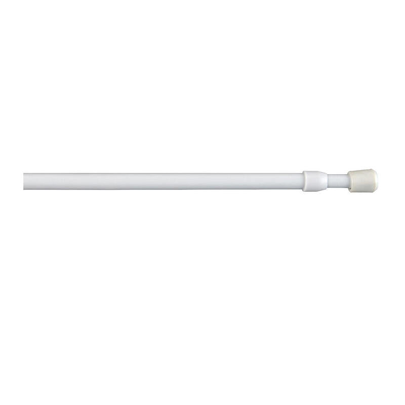 Pack De 2 Unidades - Portavisillo Extensible A Presión Rosca Blanco, Ø0,8 X 40 - 65 Cm, 2 Uds