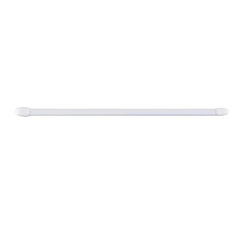 Pack De 2 Unidades - Portavisillo Extensible Plano Blanco, Ø1,1 X 30 - 45 Cm, 2 Uds