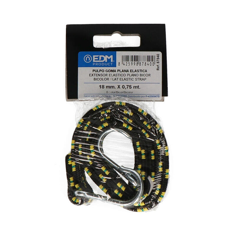 Pack De 2 Unidades - Pulpo Goma Plano Bicolor 0,75m Colores / Modelos Surtidos