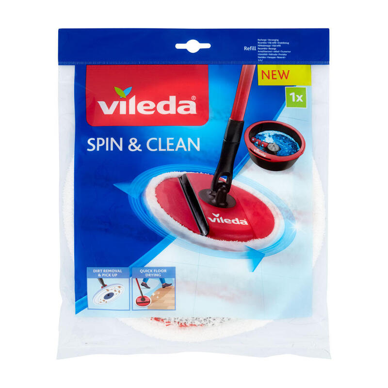 Pack De 2 Unidades - Recambio Fregona Giratoria Spin & Clean