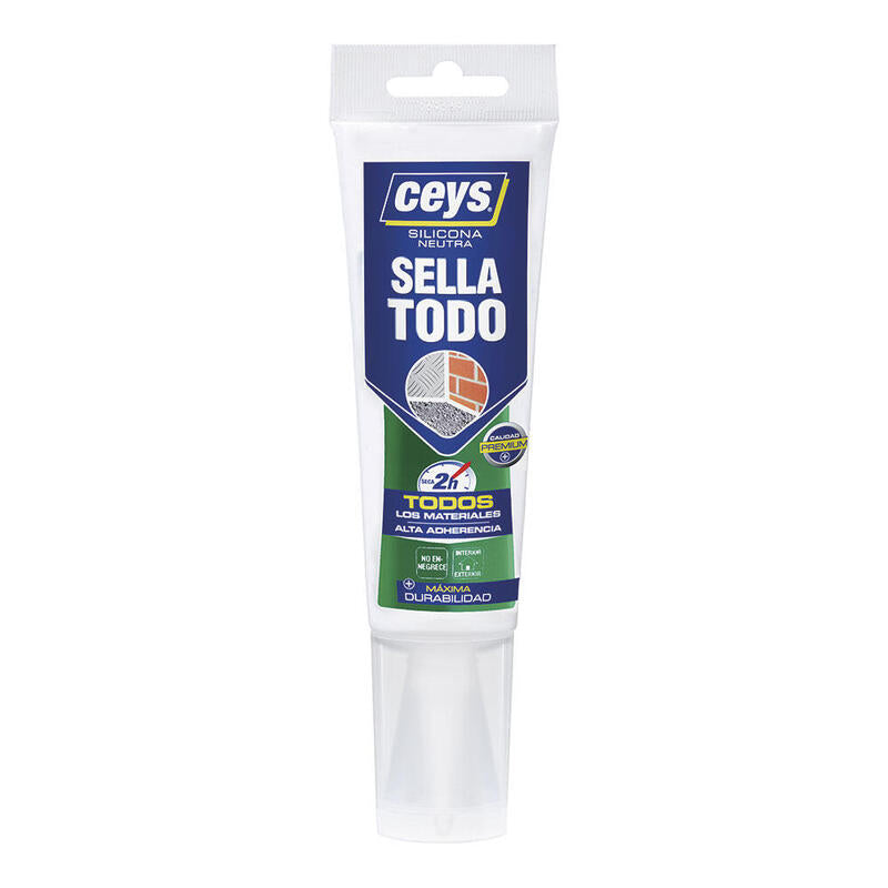 Pack De 2 Unidades - Silicona Sellatodo Transparente Tubo 125 Ml
