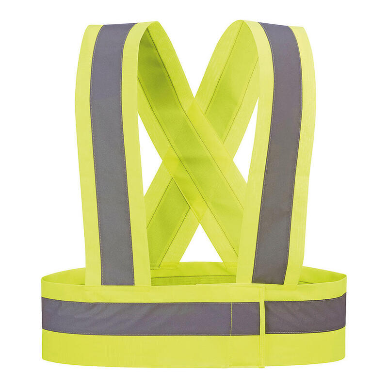 Pack De 2 Unidades - Tirantes De Alta Visibilidad Color Amarillo Fluor Hvt Talla Xl