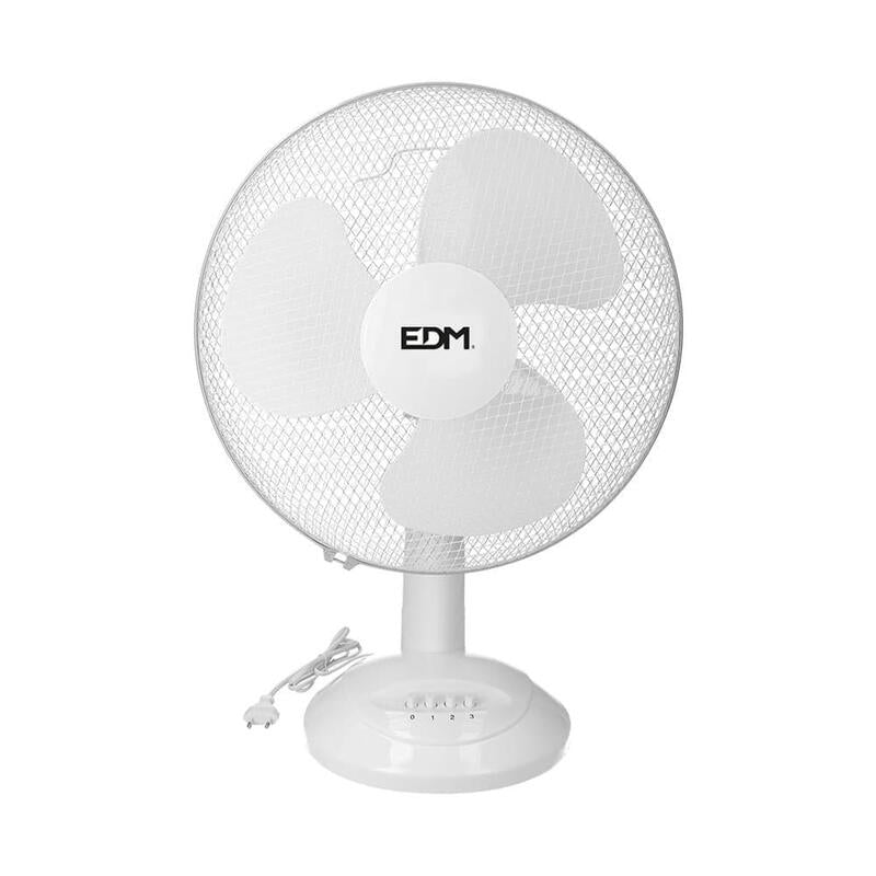 Ventilador  Pack De 2 Unidades De Sobremesa. Color Blanco. Potencia: 35w Aspas: Ø30x48cm Edm