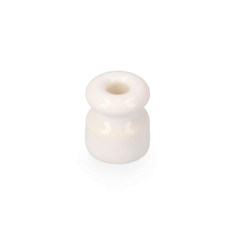 Pack De 20 Unidades - Aislador De Porcelana Para Cable Trenzado Blanco