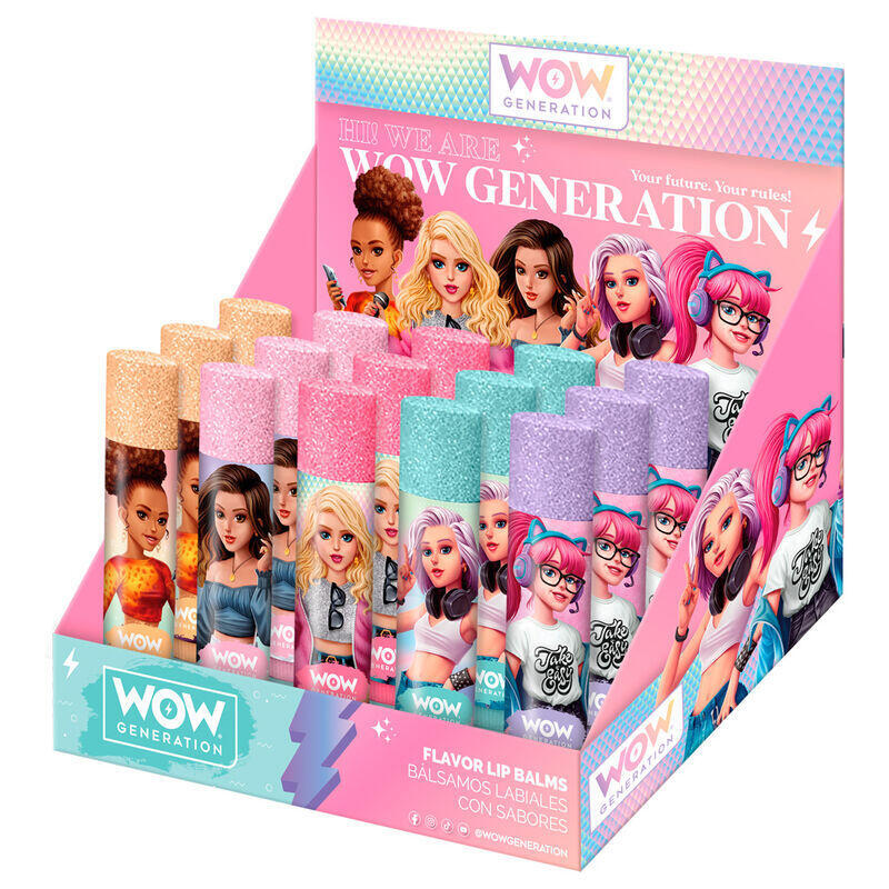 Pack De 20 Unidades - Balsamo Labial Sabores Wow Generation Surtido
