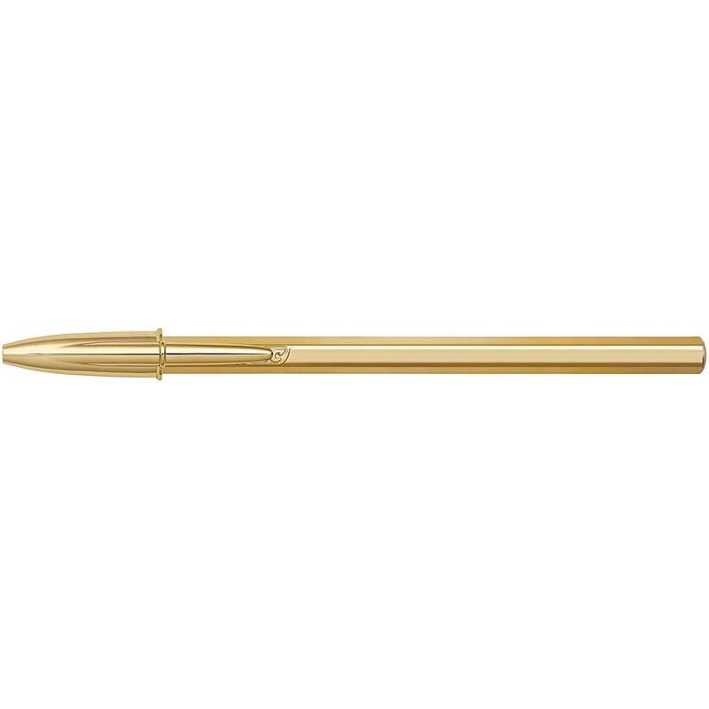 Pack De 20 Unidades Bic Cristal Shine Boligrafo De Bola - Punta Media De 1.0mm - Tinta Con Base De Aceite - Elegante