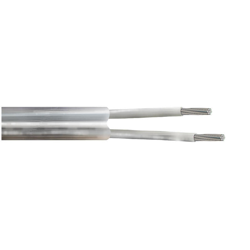 Pack De 200 Unidades - Cable Manguera Plana Pvc Transparente 2x0,75mm Euro/Mts