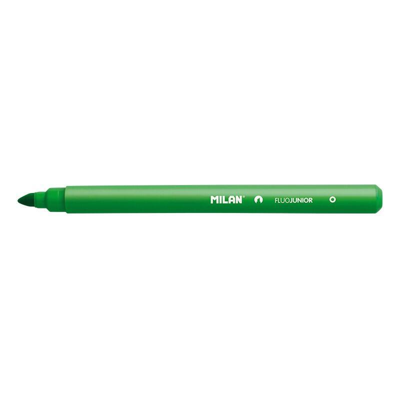 Pack De 22 Unidades Milan Junior Marcador Fluorescente - Punta Biselada 1 - 4mm - Color Verde