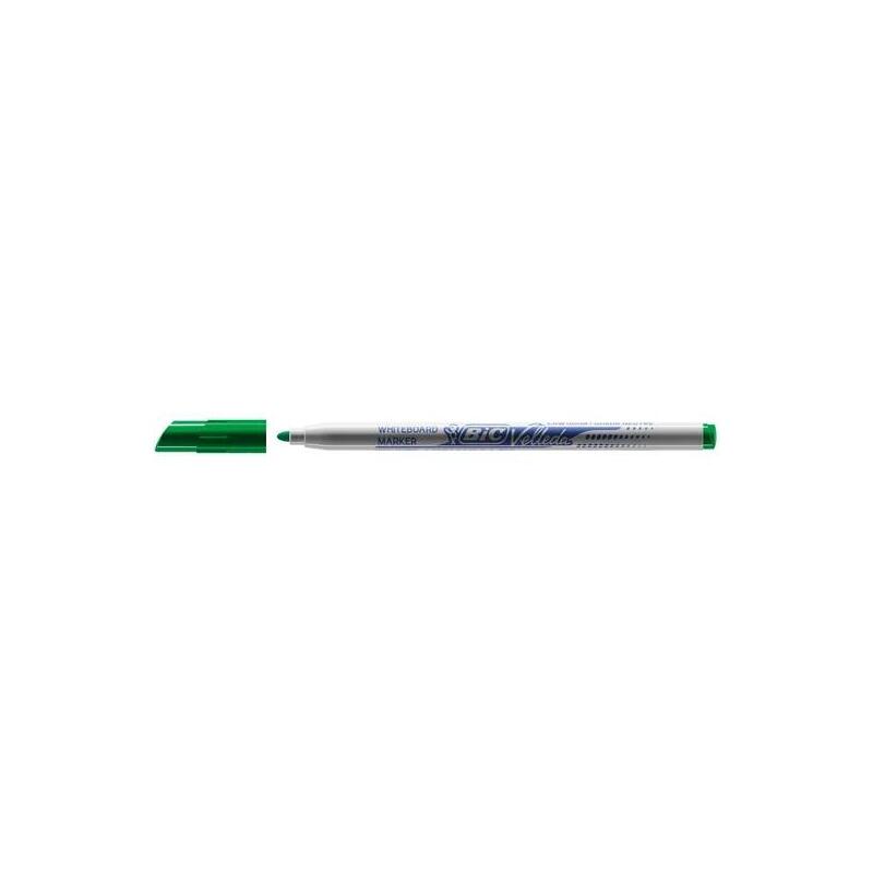 Pack De 24 Unidades Bic Velleda 1721 Rotulador Para Pizarra - Punta Fina - Trazo De 1.5mm - Borrado Optimo - Verde