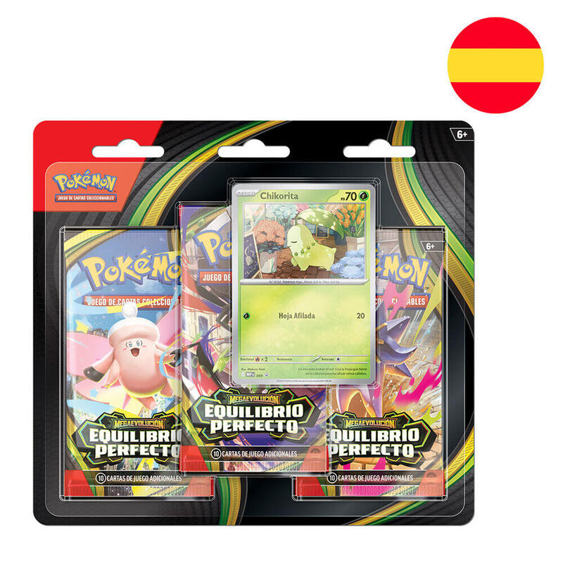 Pack De 24 Unidades - Blister Cartas 3 Sobres Equilibrio Perfecto Pokemon Español