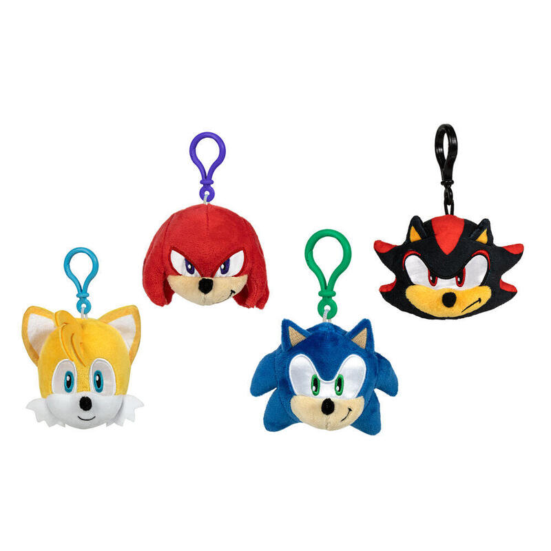 Pack De 24 Unidades - Llavero Peluche Sonic The Hedgehog 10cm Surtido