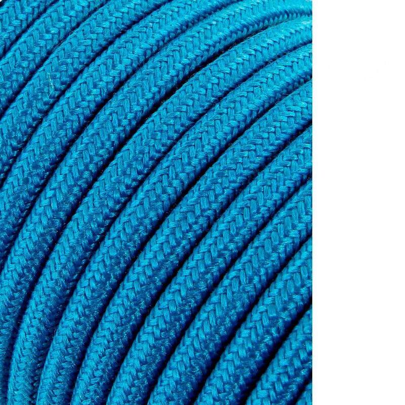 Pack De 25 Unidades - Cable Cordon Tubulaire 2x0,75mm C68 Azul Claro 25m