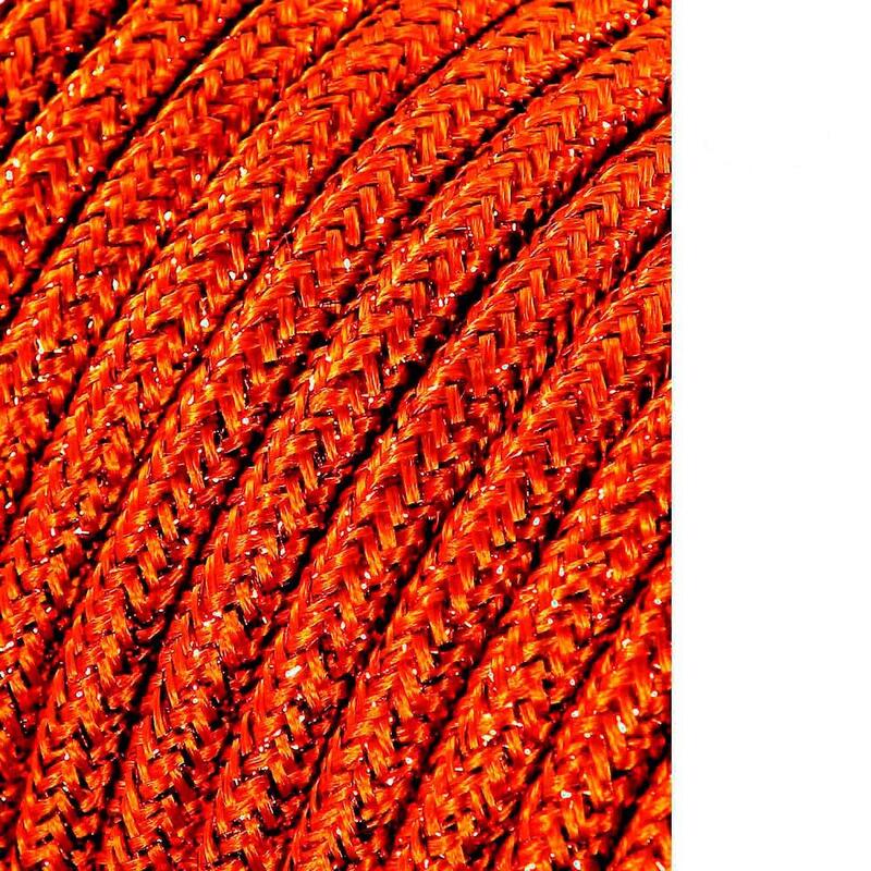 Pack De 25 Unidades - Cable Cordon Tubulaire 2x0,75mm Marron Brillante 25m