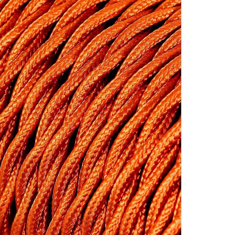 Pack De 25 Unidades - Cable Textil Trenzado 2x0,75mm C-12 Oro Seda 25m