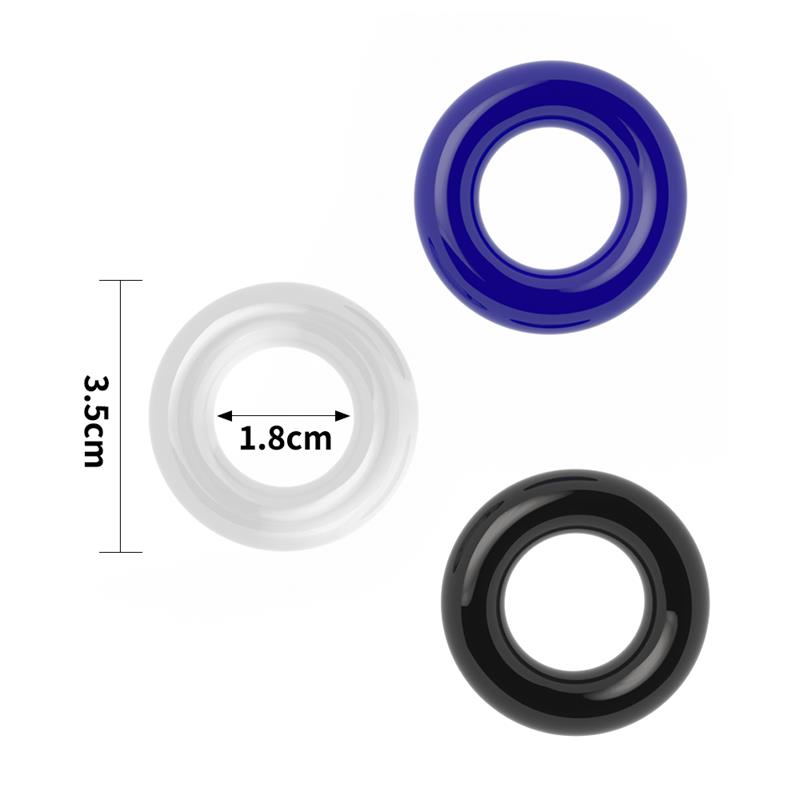 Pack De 3 Anillos Para El Pene Power Plus