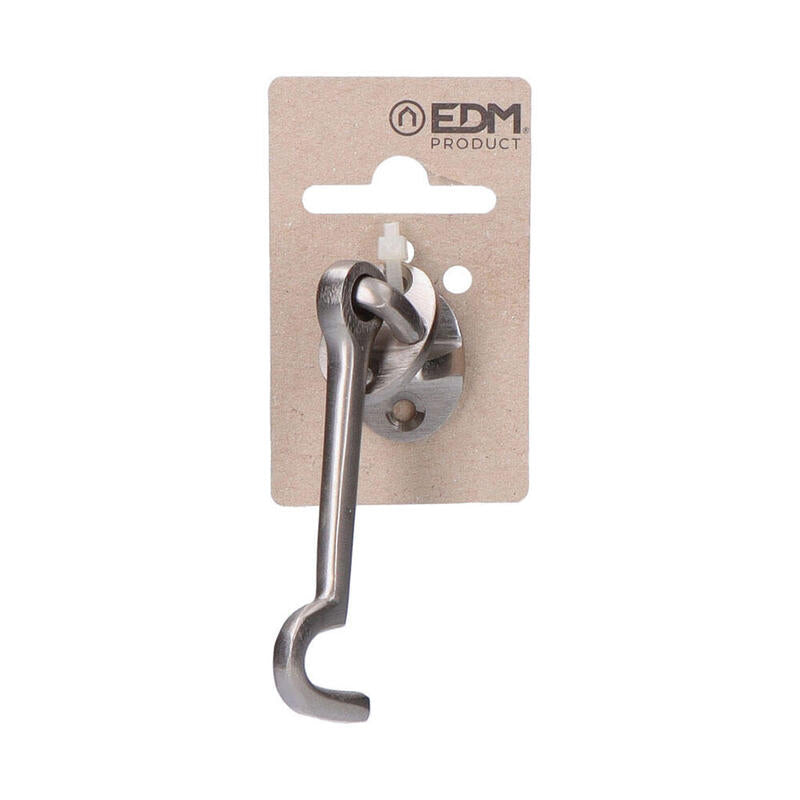 Pack De 3 Unidades - Aldabilla Barco 75mm Laton Niquel Mate En Cartón Colgante Edm
