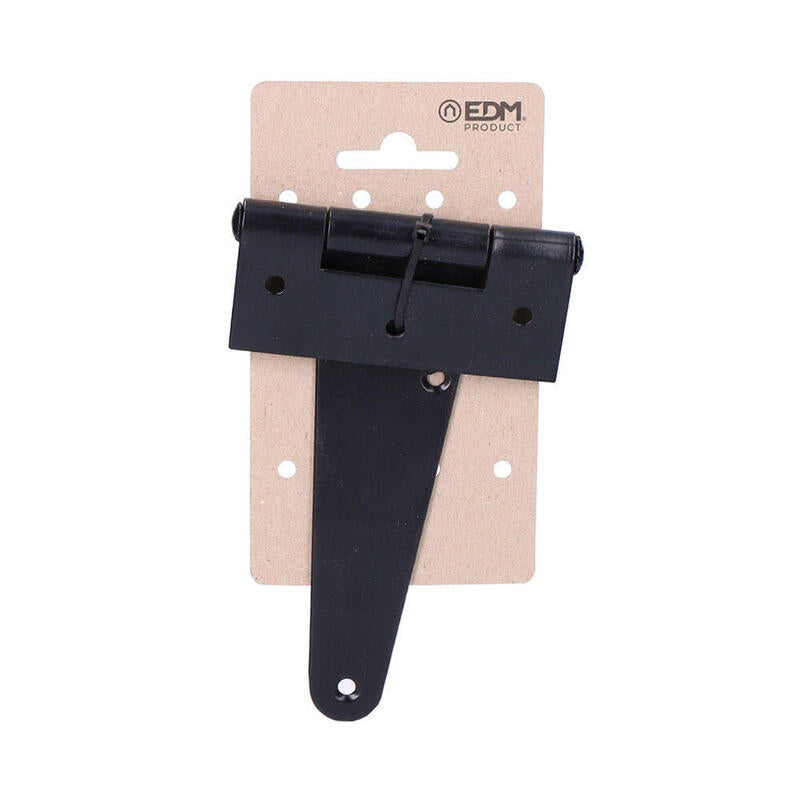 Pack De 3 Unidades - Bisagra T 130x90mm H° Negro Epoxy En Cartón Colgante Edm