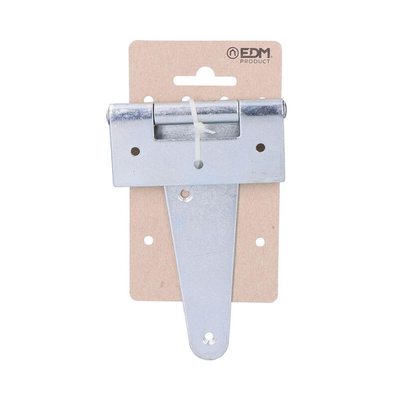 Pack De 3 Unidades - Bisagra T 130x90mm H° Zincado En Cartón Colgante Edm