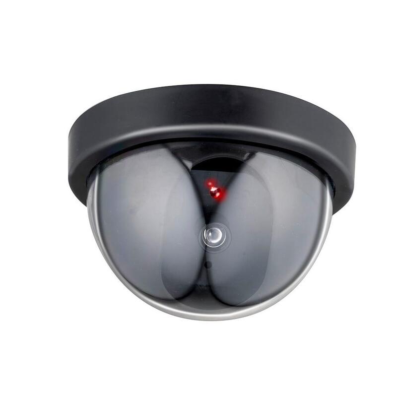 Pack De 3 Unidades - Cámara Seguridad Simulada Tipo Domo Color Negro Ø11 X 9 Cm
