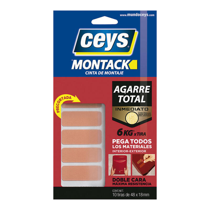 Pack De 3 Unidades - Cinta De Montaje Pre-Cortada De Doble Cara