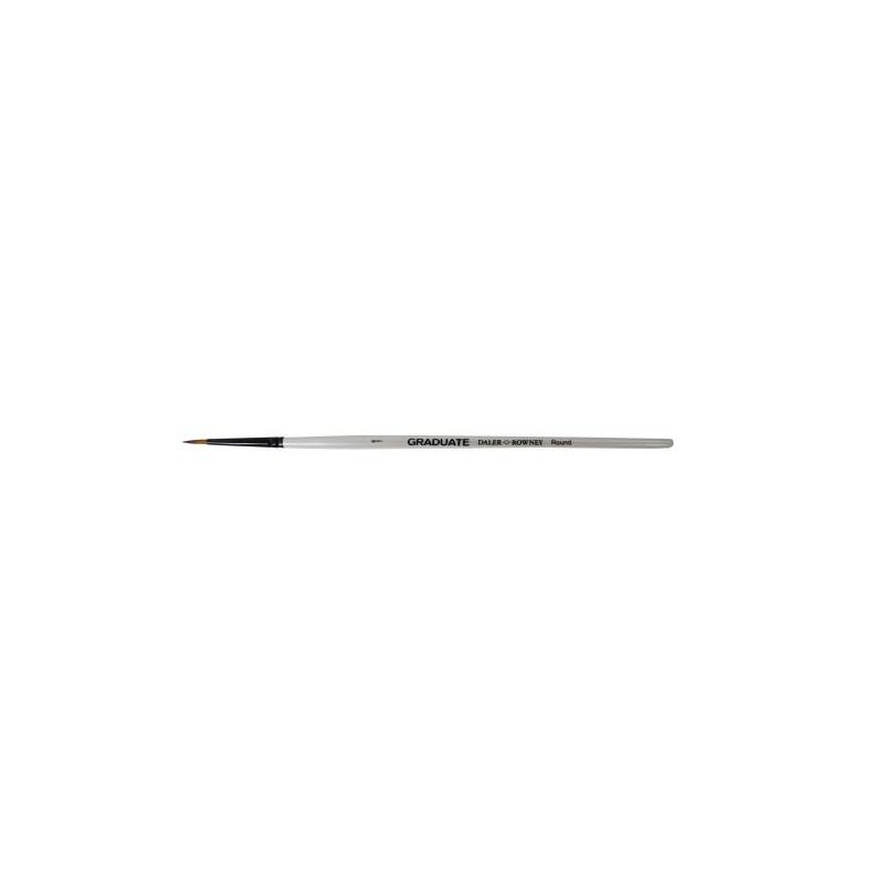 Pack De 3 Unidades Daler Rowney Graduate Pincel Multitecnica - Pelo Sintetico - Mango Corto - Redondo Nº1