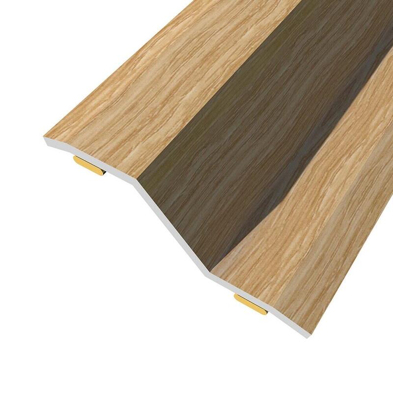 Pack De 3 Unidades - Junta De Acero Para Desnivel 8-14 Mm, Adhesiva, Flooring, Lillooet, 83 X 3,6 Cm