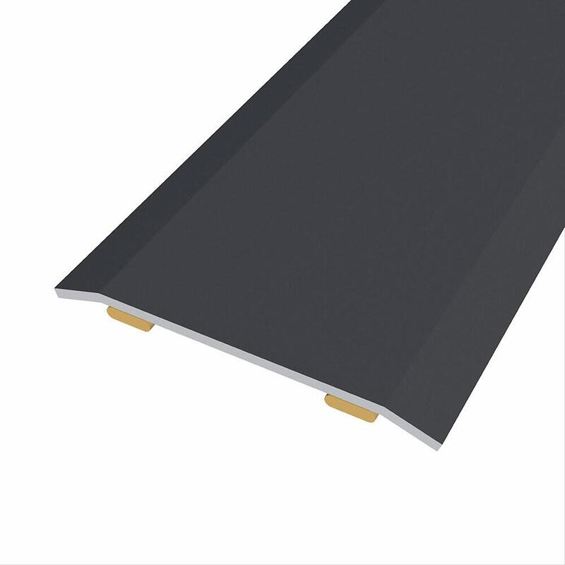 Pack De 3 Unidades - Junta De Acero Para Mismo Nivel, 40 X 3,5 Mm, Adhesiva, Flooring, Negra, 166 Cm