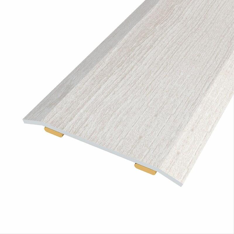 Pack De 3 Unidades - Junta De Acero Para Mismo Nivel, 40 X 3,5 Mm, Adhesiva, Flooring, Roble Gris, 83 Cm