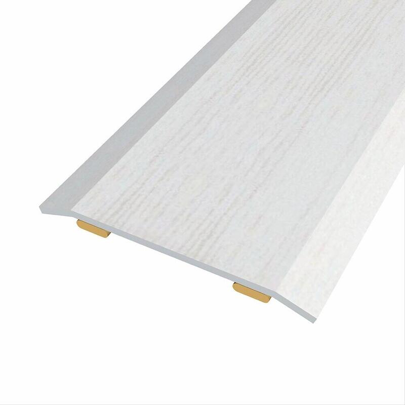 Pack De 3 Unidades - Junta De Acero Para Mismo Nivel, 40 X 3,5 Mm, Adhesiva, Flooring, Roble Gris Claro, 166 Cm