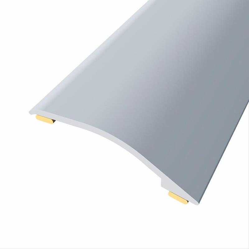 Pack De 3 Unidades - Junta De Aluminio Para Desnivel 3-12 Mm, Adhesiva, Quick & Pro, Plata, 166 X 3,8 Cm