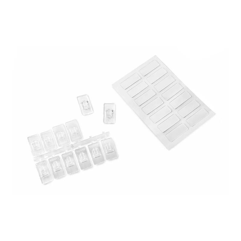 Pack De 3 Unidades - Mini Ganchos Colgadores Adhesivos 3733-8-001 (Blister 12 Unid.) Inofix