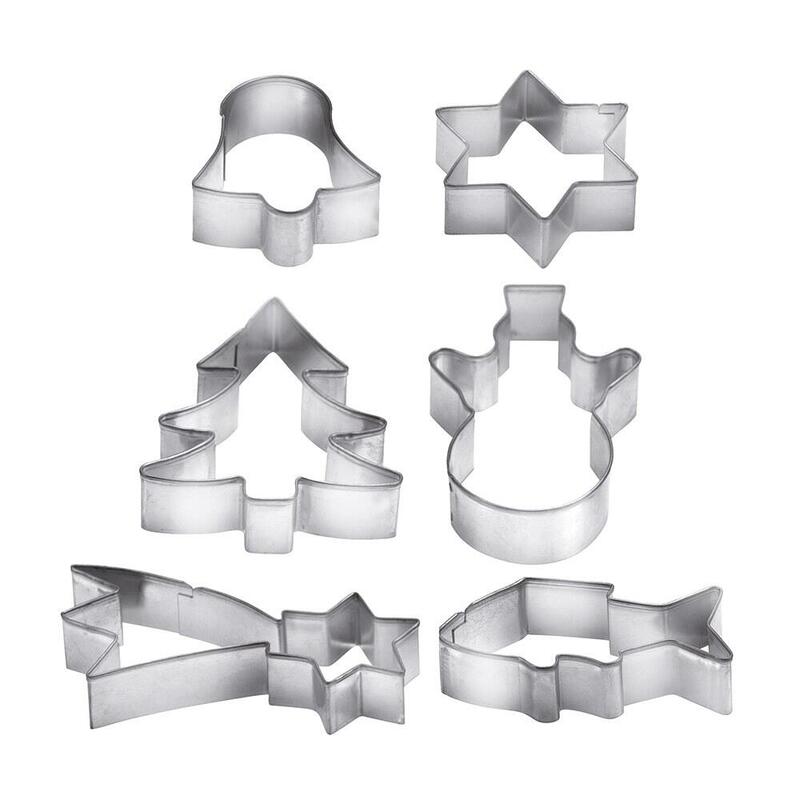Pack De 3 Unidades - Moldes Cortadores Navidad, Delícia, 6 Piezas En Anilla Organizadora