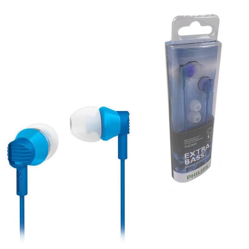 Pack De 3 Unidades Philips Auriculares Boton She3800 3 Uds