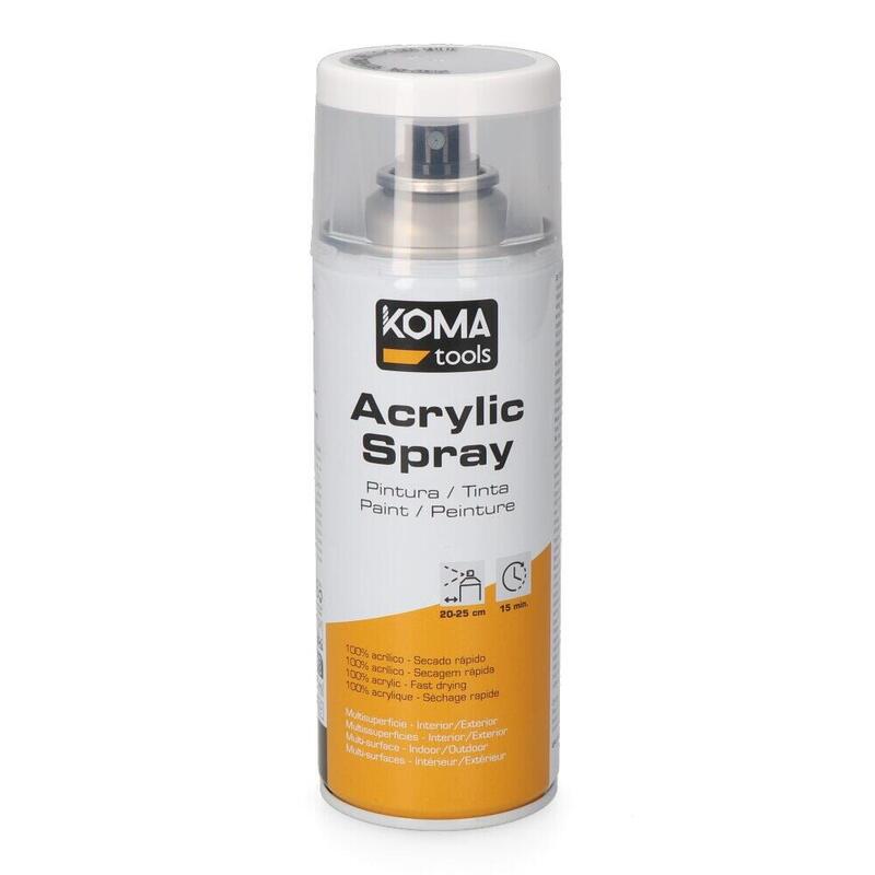 Pack De 3 Unidades - Pintura Acrílica En Spray Ral 9010 Blanco Acabado Brillante, 300 Ml