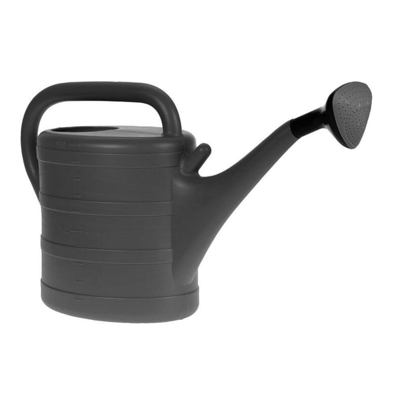 Pack De 3 Unidades - Regadera De Polipropileno, Con Cabeza De Spray, Color Negro, 10 L
