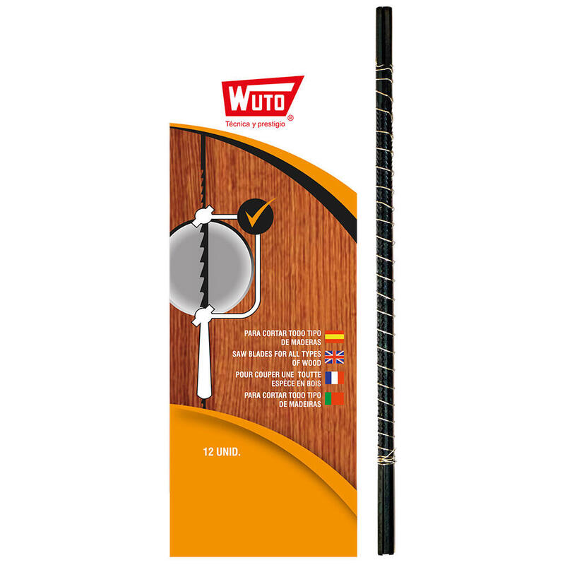 Pack De 3 Unidades - Sierra De Marqueteria Para Madera, 8/13cm 18tpi (Blister 12 Unid.) Wuto