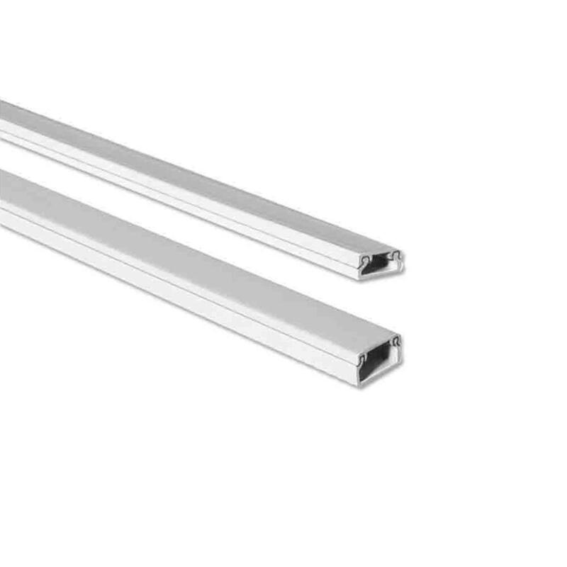 Pack De 32 Unidades - Mini Canal Adhesiva Blanca 2 M 16 X 16 Mm (Precio Por Metro)