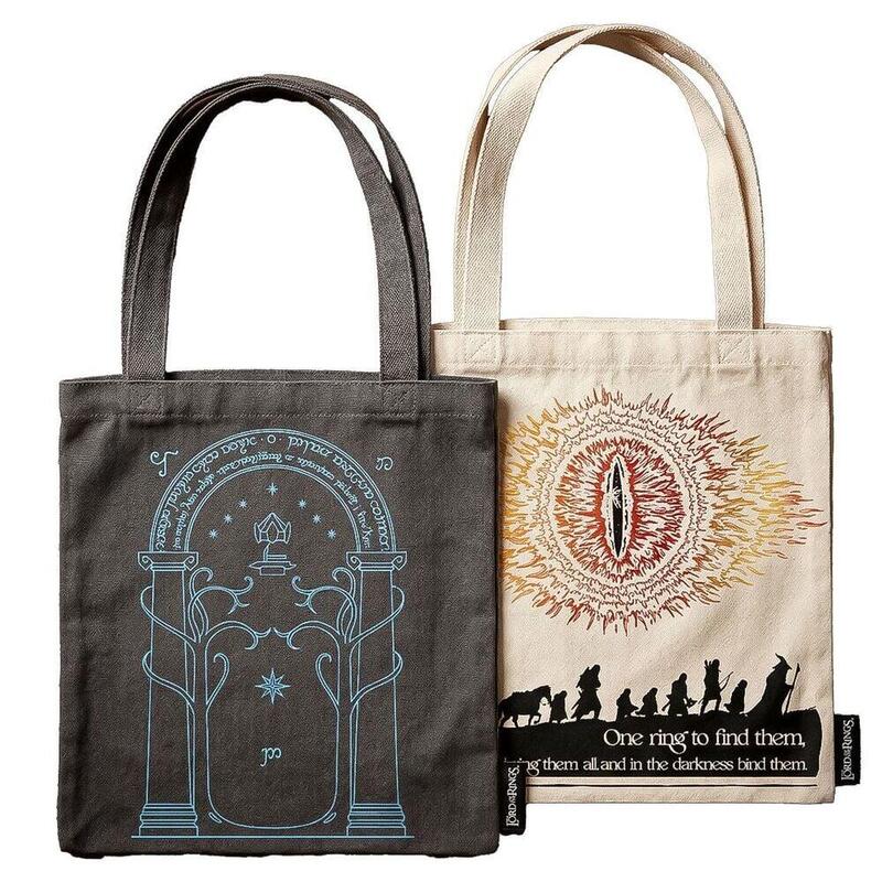 Pack De 4 Unidades - Bolsa Shopping Hobbit El Señor De Los Anillos Surtido