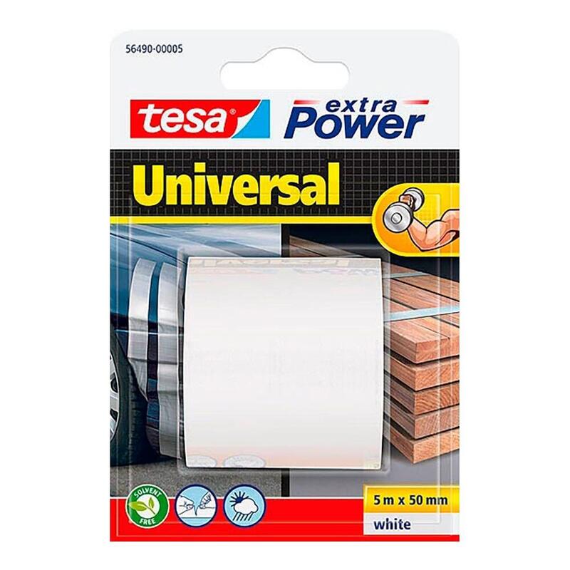 Pack De 4 Unidades - Cinta Americana Extra Power Universal Blanca, 50 Mm X 5 M